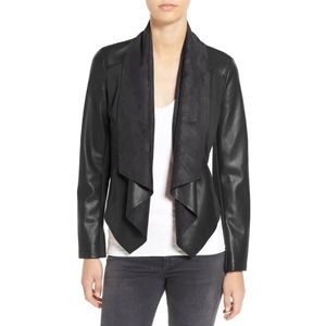 Kut From The Kloth Ana Faux Leather Drape Jacket